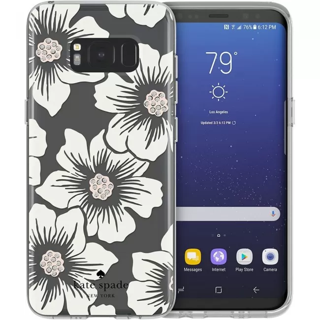 Kate Spade Incipio Hollyhock Clear - Cream Case for Samsung Galaxy S8 Plus